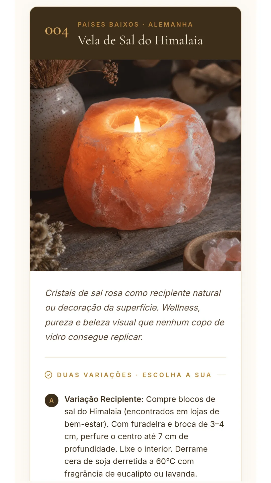 Vela Aromática Demonstrativa